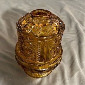 Vintage Indiana glass fairy lamp